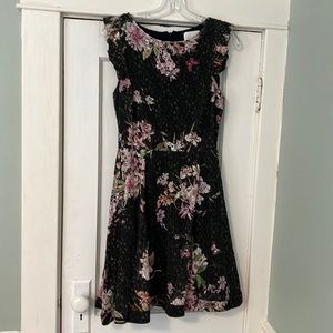 Black Floral Lace Dress